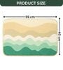 Multicolor Wave Pattern Anti-Slip Bath Mat