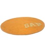 Yellow Cotton 2.13 Ft Round Carpet