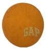 Yellow Cotton 2.13 Ft Round Carpet
