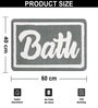Bath Silver Microfiber 16x24 Inches Super Soft Bath Mat