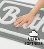 Bath Silver Microfiber 16x24 Inches Super Soft Bath Mat
