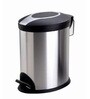 12 Ltr Pedal Metal Dustbins In Silver