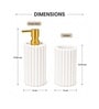 White Plastic Bathroom Accessories Set Of 2