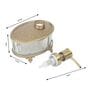 Bathtub Bliss Soap Dispenser Glass & Antique Brass