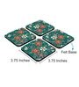 Batik Emerald (Set of 4) Engineered Wood Coaster