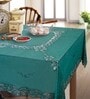 Battenburg Hunter Green Ethnic motif (52 x 70) PVC- 4 Seater Table Cloth