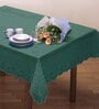Battenburg Hunter Green Ethnic motif (52 x 70) PVC- 4 Seater Table Cloth