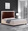 Bautista King Size Bed in Light Grey Colour