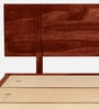 Bavaria Sheesham Wood Queen Size Bed In Scratch Resistant Honey Oak