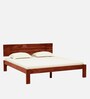 Bavaria Sheesham Wood Queen Size Bed In Scratch Resistant Honey Oak