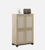 Baxton 2 Door Shoe Cabinet In Santana Oak & Bamboo Flute Finish