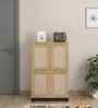 Baxton 2 Door Shoe Cabinet In Santana Oak & Bamboo Flute Finish