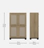 Baxton 2 Door Shoe Cabinet In Santana Oak & Bamboo Flute Finish