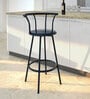 Bayern Metal Bar Stool In Black Colour