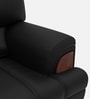 Bayflow Leatherette 1 Seater Sofa In Black Colour