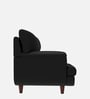 Bayflow Leatherette 1 Seater Sofa In Black Colour