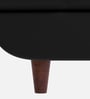 Bayflow Leatherette 1 Seater Sofa In Black Colour