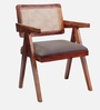 Bayline Sheesham Wood Dining Chair In Grey Color