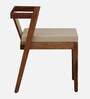 Bayuex Sheesham Wood 2 Seater Cafe Table Set In Rustic Teak Finish