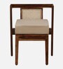 Bayuex Sheesham Wood 2 Seater Cafe Table Set In Rustic Teak Finish