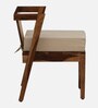 Bayuex Sheesham Wood 2 Seater Cafe Table Set In Rustic Teak Finish