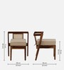 Bayuex Sheesham Wood 2 Seater Cafe Table Set In Rustic Teak Finish