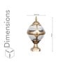 Bayview Single Light Outdoor Pedestal Gate Light In Antique Gold Finish