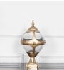Bayview Single Light Outdoor Pedestal Gate Light In Antique Gold Finish