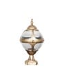 Bayview Single Light Outdoor Pedestal Gate Light In Antique Gold Finish