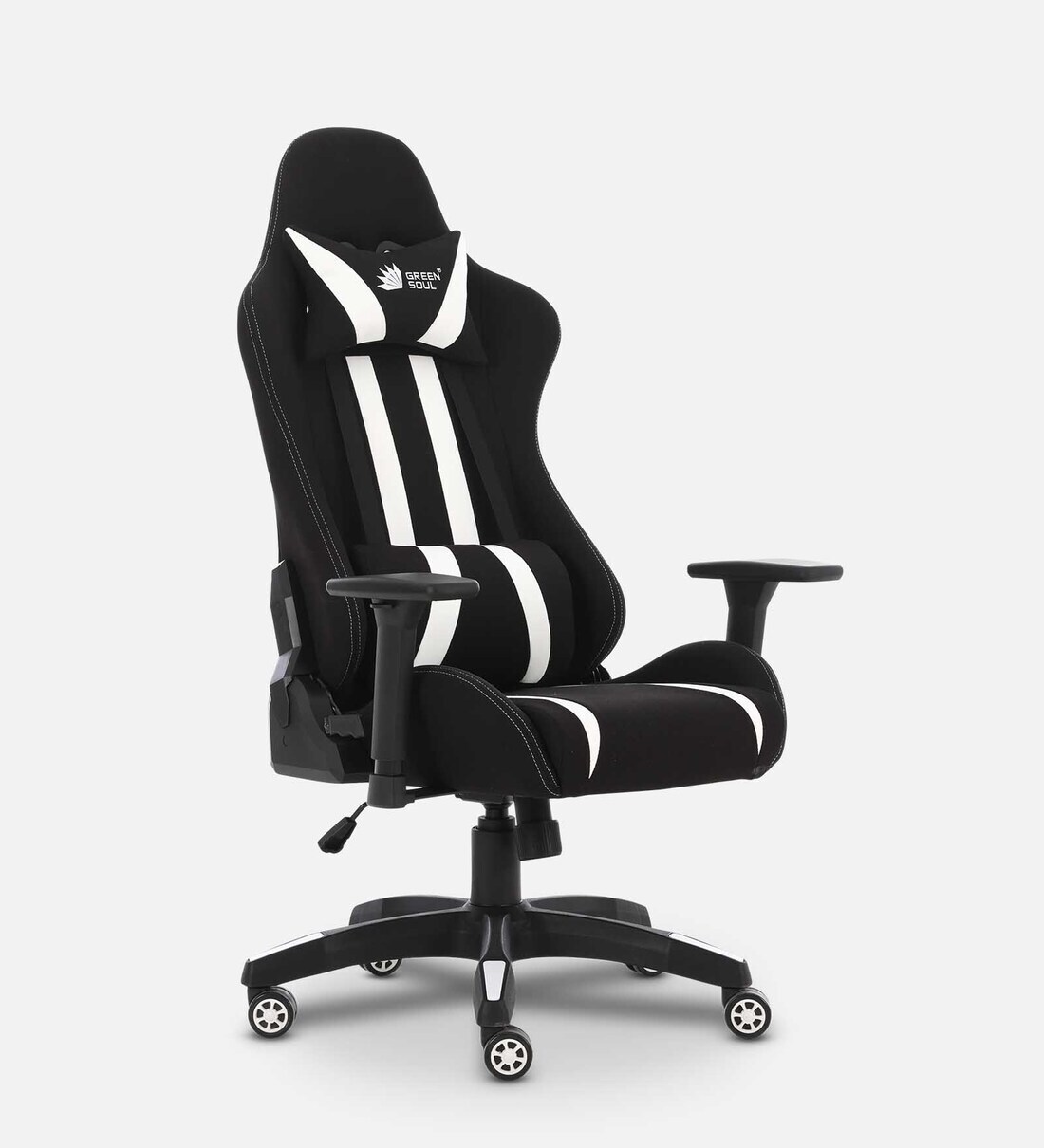 Buy Beast Gaming Chair in Black & White Colour by Green Soul Online Gaming Chairs Chairs
