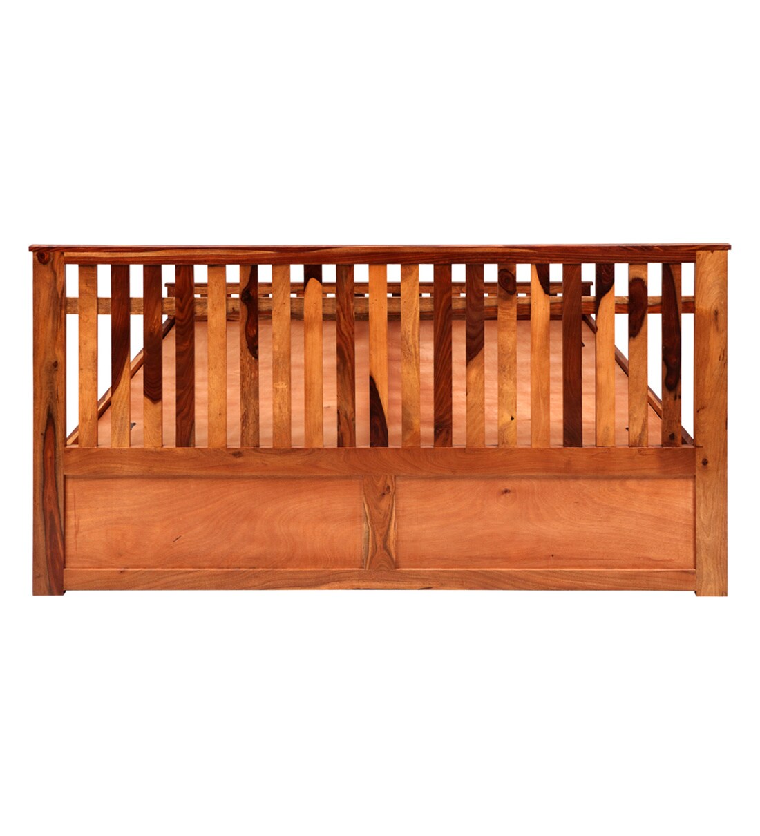 Buy Beatrice Sheesham Wood King Size Bed In Honey Finish With Box
