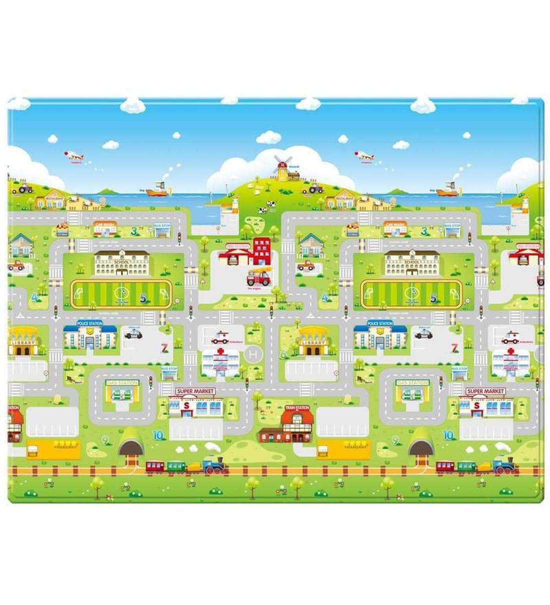 Buy Run To Town Small Size Playmat In Multicolour By Bebe Dom Online Wardrobes Bed Room Test Pepperfry Product