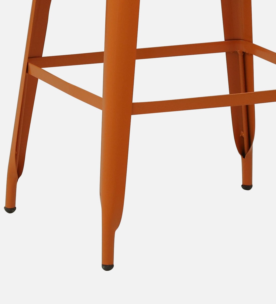 Buy Becky Metal Bar Stool In Orange Colour By Bohemiana Online