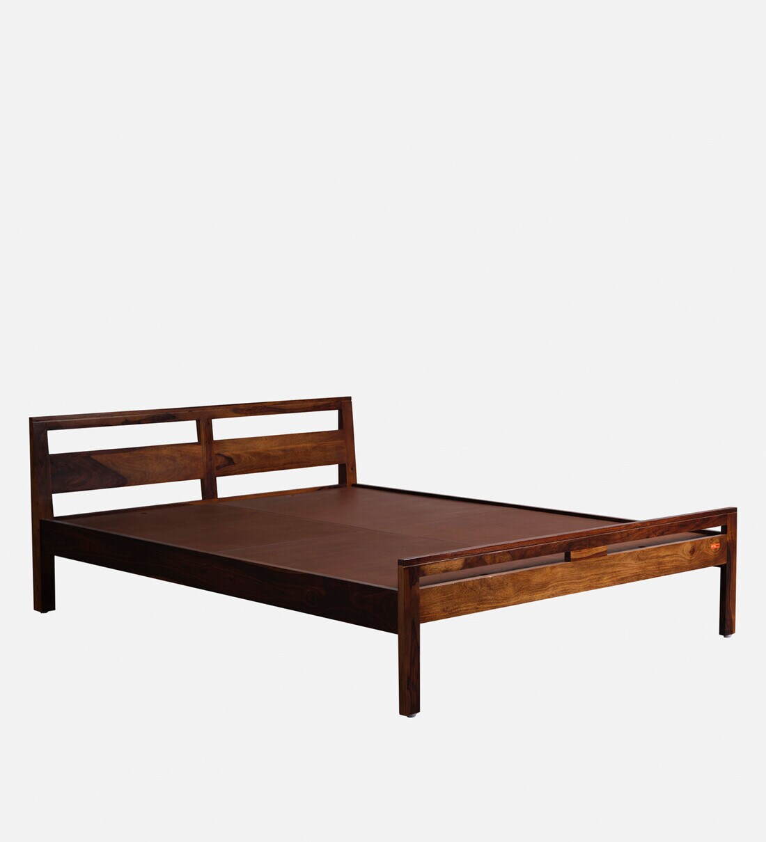 Buy Sheesham Wood King Size Bed in Provencial Teak Finish by Sleepyhead