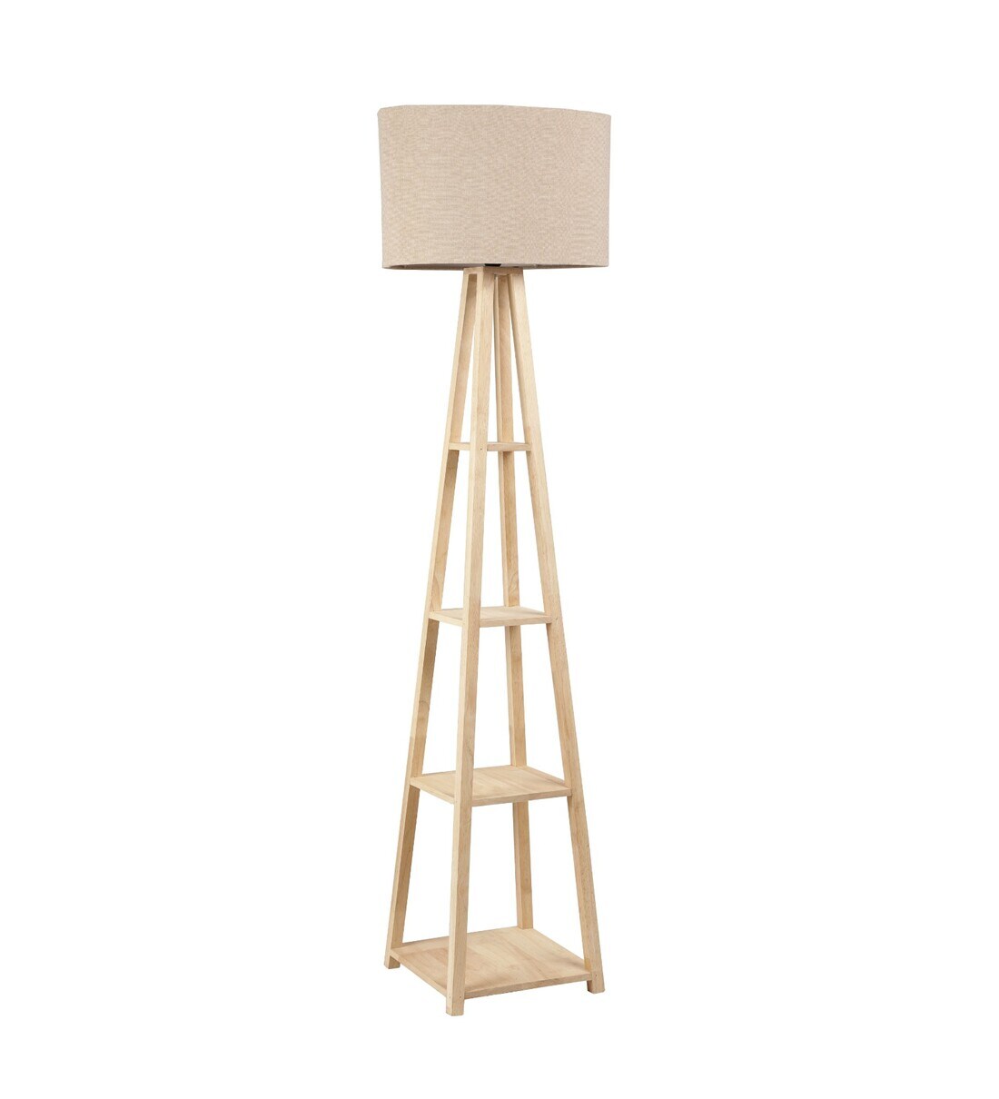 Wooden shelved deals floor lamp aldi