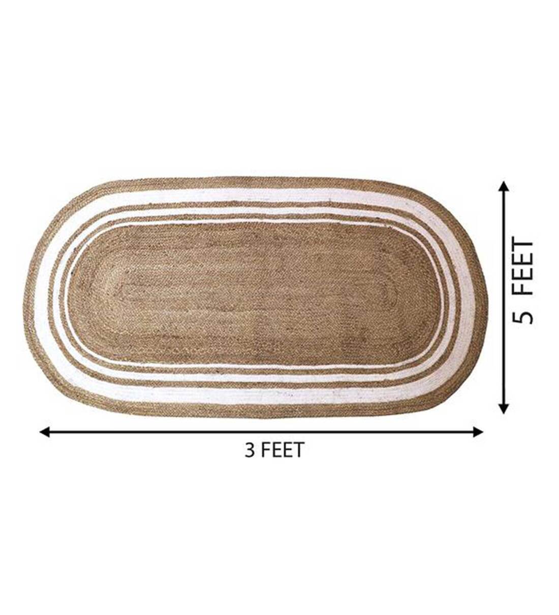 Buy Beige Hand Tufted 3x5 Feet Carpet By Handmakers Online 3 ft x 5