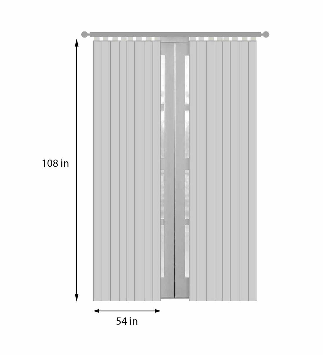 Buy Beige Polyester Solid 9ft Blackout Eyelet 1 Pc Door Curtain by