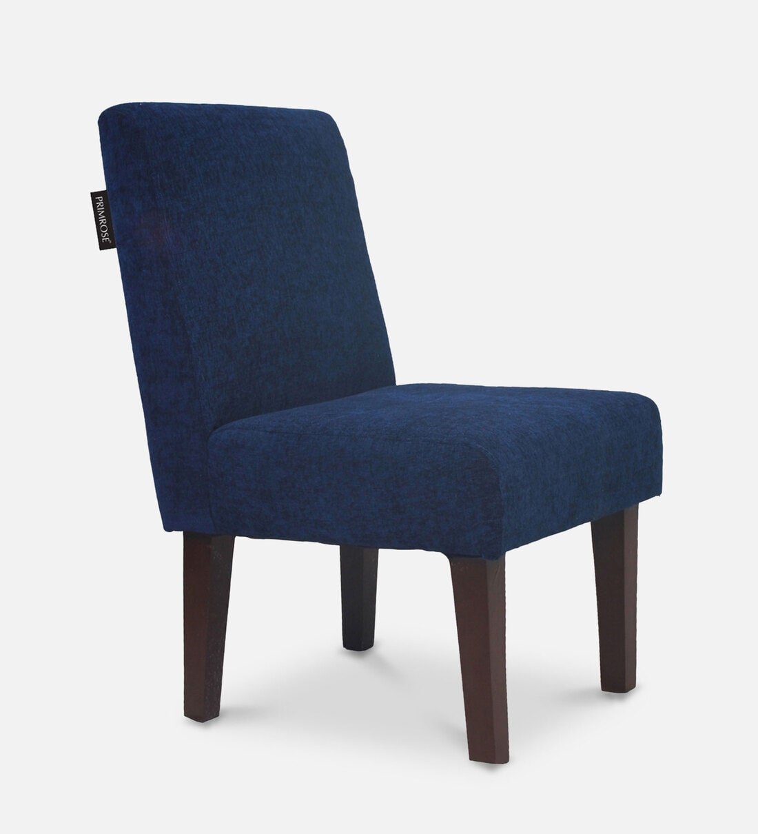 Buy Betty Fabric Slipper Chair in Blue Colour by Primrose Online