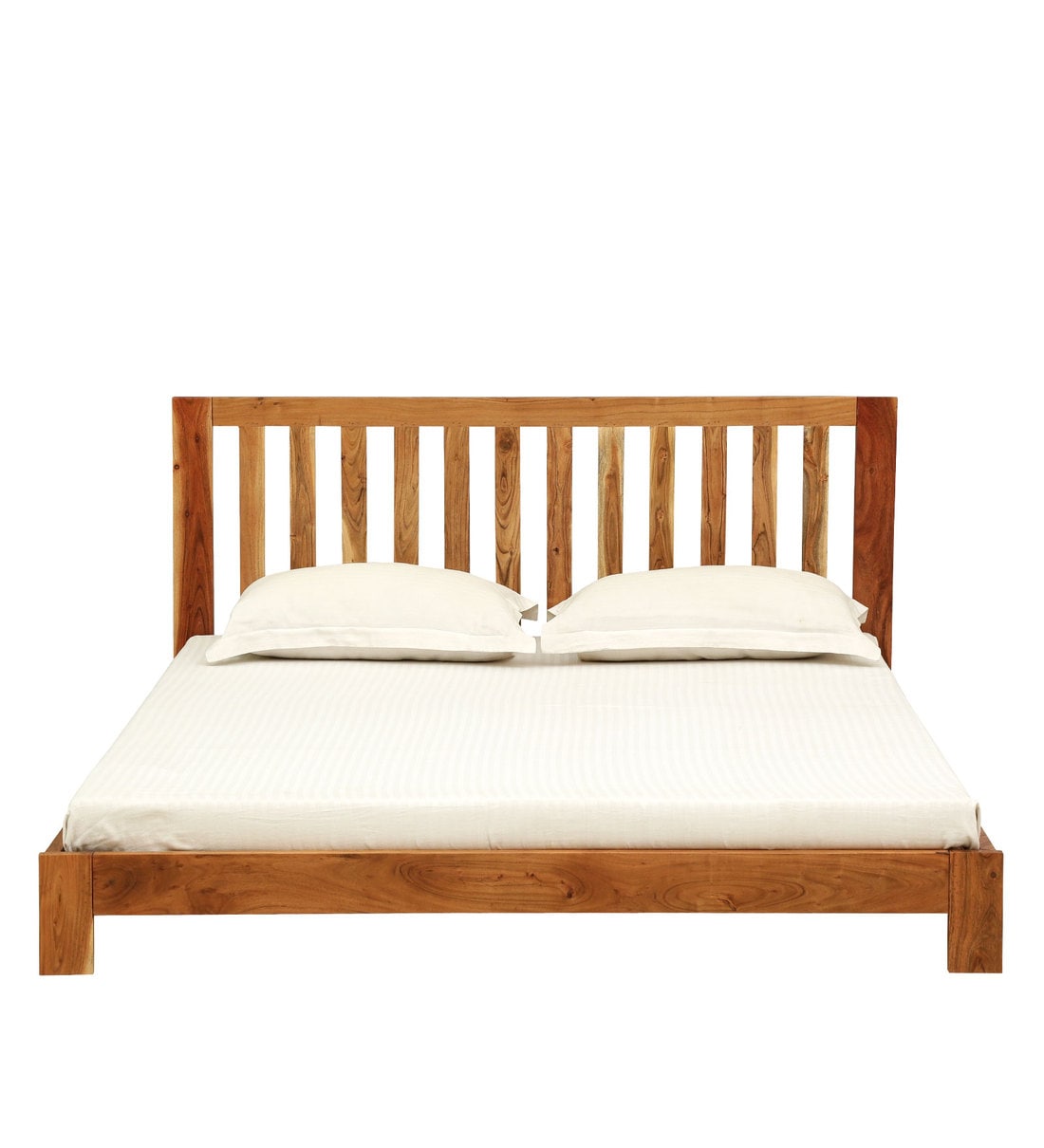 Buy Bexley Solid Wood Queen Size Bed In Natural Finish By Woodsworth