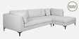 Belita Fabric LHS Sectional Sofa (3 + Lounger) In Greige Colour