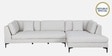 Belita Fabric LHS Sectional Sofa (3 + Lounger) In Greige Colour