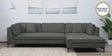 Belita Fabric LHS Sectional Sofa (3 + Lounger) in Pebble Grey Colour