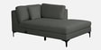 Belita Fabric LHS Sectional Sofa (3 + Lounger) in Pebble Grey Colour