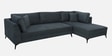 Belita Fabric LHS Sectional Sofa (3 + Lounger) in Pebble Grey Colour Belita Fabric LHS Sectional Sofa (3 + Lounger) in Pebble Grey Colour