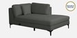 Belita Fabric LHS Sectional Sofa (3 + Lounger) in Pebble Grey Colour