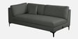 Belita Fabric LHS Sectional Sofa (3 + Lounger) in Pebble Grey Colour