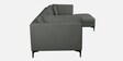 Belita Fabric LHS Sectional Sofa (3 + Lounger) in Pebble Grey Colour