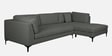 Belita Fabric LHS Sectional Sofa (3 + Lounger) in Pebble Grey Colour