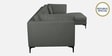 Belita Fabric LHS Sectional Sofa (3 + Lounger) in Pebble Grey Colour