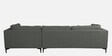 Belita Fabric LHS Sectional Sofa (3 + Lounger) in Pebble Grey Colour